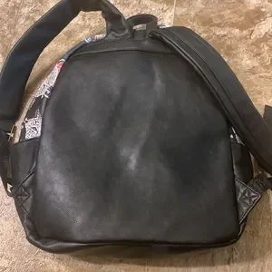 BETSEY JOHNSON Black Jewel Studded Backpack Betsey Johnson Black Medium Jewel Studded School Backpack  main image 4